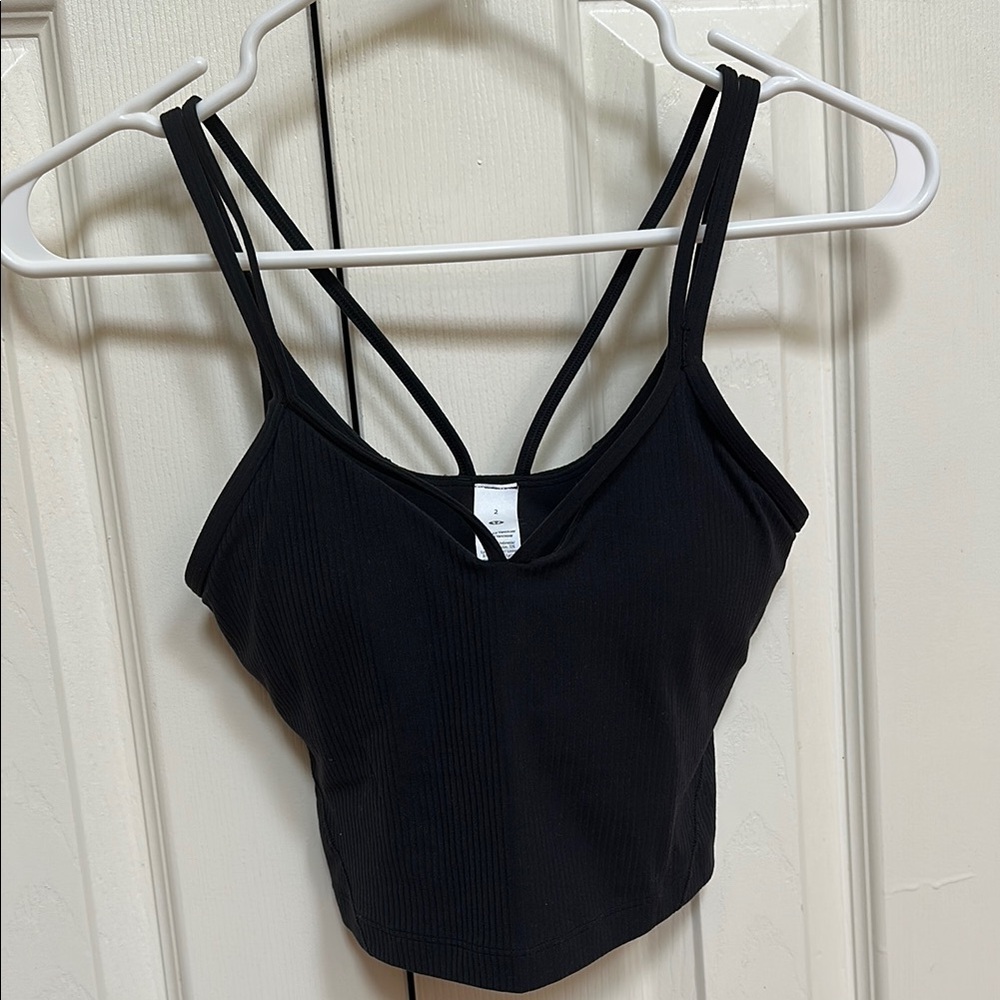 Lululemon Black Strappy Tank